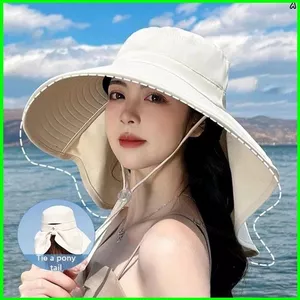 Mũ đi biển PS1 dành cho nữ Chống tia cực tím Mũ chống nắng vành rộng Mũ cắm trại SP1