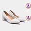 Giày cao gót đế vuông 5 phân mũi nhọn, guốc thời trang Annmodels chất liệu da mềm mại _A026XMTRON