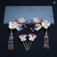 H216 Handmade Lily Of The Valley Kẹp Tóc Hợp Kim Men Phong Cách Vintage
