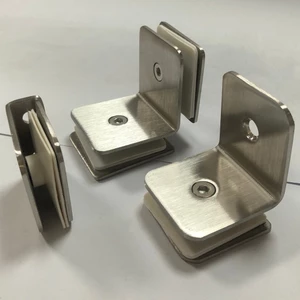 Kẹp Kính Inox Phòng Tắm Cố Định Kẹp Phân Vùng 90 Độ Cố Định Mã Góc Phòng Tắm Kính Cố Định Phụ Kiện AMJX