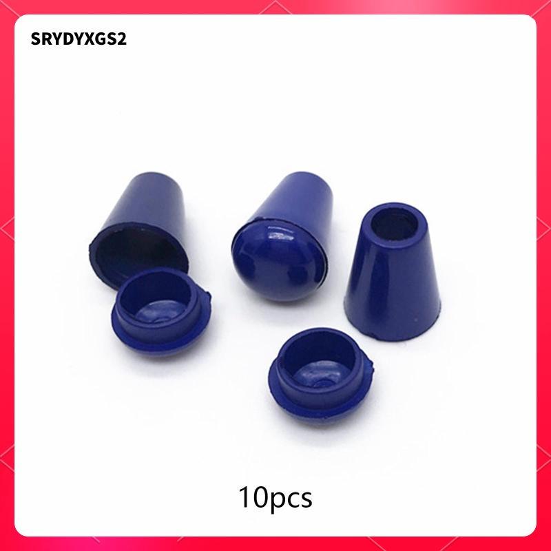 10 Cái Chuyển Đổi Đầu Dây Dừng Dây Kết Thúc Chuông Nút Chặn Cho Túi Paracord Ba Lô Bạc