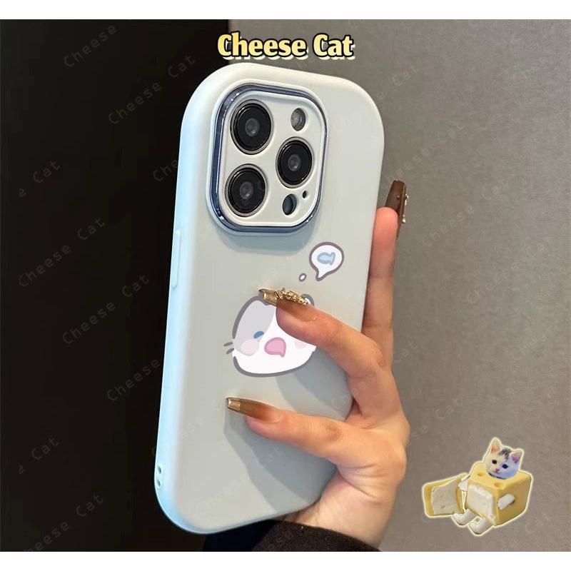 Ốp Điện Thoại Mèo Tham Lam Dễ Thương Có Dây Buộc Cho iPhone 15 14 13 12 11 16 17 Pro Max Xs Max XR 7 8 Plus