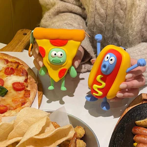 Bán Q Phiên Bản Chú SpongeBob Hot Dog Cá Vui Tiền Xu Xấu Xí Dễ Thương Tai Nghe Lưu Trữ Cặp Đôi Cùng Phong Cách Vui Vẻ Mặt Dây Chuyền