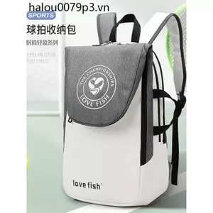 Love Fish Phong Cách Mới Túi Tennis Cầu Lông Ba Lô Ngoài Trời Đa Năng Nam Nữ Dung Tích Lớn 3 Gói Ba Lô