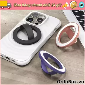 Giá đỡ nhẫn đeo tay ORDOBOX, dành cho vòng kim loại Magsafe Giá đỡ điện thoại từ tính, Giá đỡ điện thoại silicon lỏng mềm di động chống rơi phổ thông
