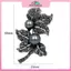MYPANDA Kim Cương Giả Hoa Thắt Nơ Thổ Cẩm Dành Cho Nữ Vintage Thanh Lịch Lớn Trâm Cài Áo Mùa Đông Áo Len Thổ Cẩm Chất Lượng Cao.