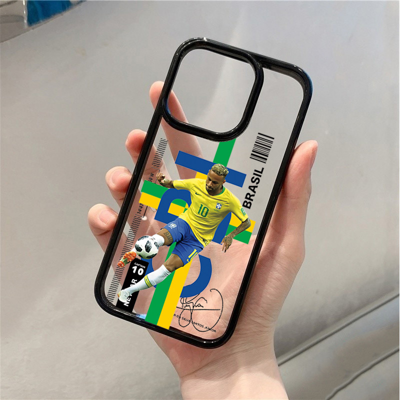 Ốp Điện Thoại Ngôi Sao Bóng Đá Jersey Cho iPhone 15 16 17 Pro Max 14 13 12 11 Pro 16e 7 8 Plus SE2 XS Max X XR Vỏ Chống Sốc Trong Suốt