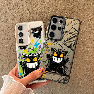 Dành Cho Samsung S26 Ultra S25 Ultra S24U S23U S22U A17 A07 A16 A06 A55 "Gengar" Ốp Điện Thoại Mờ Cứng / Galaxy A12 A13 A14 A06 A05 A52 A51 Viền Mềm Chống Sốc Samsung Cover
