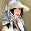Mũ Xô Hoa Nhỏ Mùa Hè Che Nắng Cổ Mũ Chống Nắng Du Lịch Ngoài Trời Mũ Chống Nắng Tam Giác Khăn Rơm Mũ