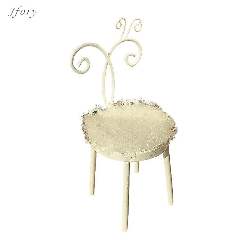 Jfory Ghế Thu Nhỏ Nhà Búp Bê Ghế Nội Thất Thu Nhỏ Mô Hình Ghế Mini Mô Hình Kim Loại Xây Dựng Thích Hợp Cho Các Dự Án DIY Trang Trí Nhà Cửa Quà Tặng Tặng Tặng