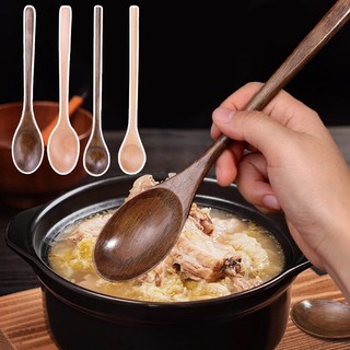 1 / 3 / 5 Chiếc Tay Cầm Dài Khuấy Nấu Ăn Thìa Gỗ / Món Tráng Miệng Cà Phê Uống Khuấy Thìa Trà Bộ Đồ Ăn