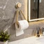 DONOVANQQ Giấy Vệ Sinh Móc Gỗ, Giá Để Khăn Vải Không Rỉ Không Mùi, Phụ Kiện Móc Tự Nhiên Tiết Kiệm Không Gian Sáng Tạo Dây Đựng Khăn Giấy Trang Trí Khách Sạn
