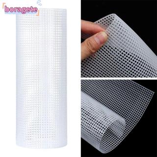 Lưới lưới túi BORAGETE, Túi vải bằng nhựa bền, Vải lưới trắng thủ công DIY