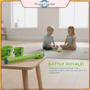 POWER Green Cartoon Fish Staing Bath Toys with Safe Non Toxic Plastic and Skill Training Perfect for Bathtime Play Trò chơi mầm Non