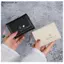 # HB # Ví da PU Mini dễ thương In hoa nhiều khe cắm thẻ Ví mỏng nhẹ cho bé gái Quà tặng mua sắm chuyến đi ngắn.