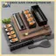 Bộ dụng cụ làm sushi đa chức năng B & N Bộ dụng cụ làm sushi cuộn gạo Bộ nhà bếp DIY Thích hợp cho người mới bắt đầu.