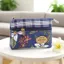 Phong Cách Vuông Lá Dài Hoa Cotton Ví Đựng Tiền Xu Bốn Lớp Dung Tích Lớn Túi Đựng Tiền Xu Nữ Vải Thời Trang Túi Nhỏ