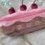 GHX Dễ Thương Sang Trọng Bánh Anh Đào Túi Đựng Tinh Tế Dung Tích Lớn Sinh Viên Văn Phòng Phẩm Cao Cấp Hàn Quốc Văn Phòng Phẩm Bút Chì Túi VN