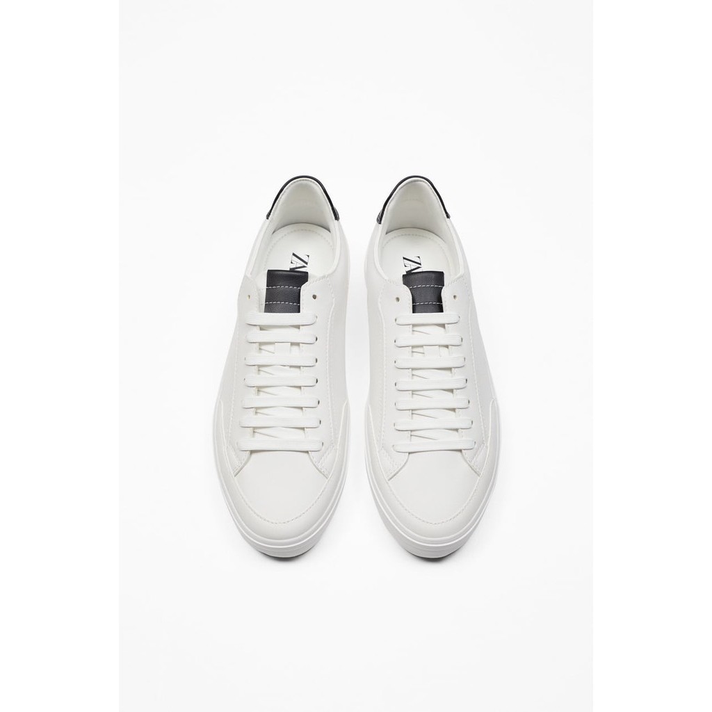 Giày sneaker Zara chính hãng Trắng phối đen