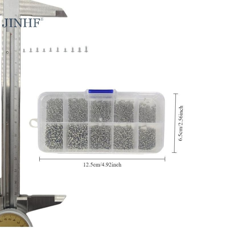 JINHF 600 / 1200PCS Crosshead Kim Loại Vít Phân Loại Bộ Thu Nhỏ Tự Khai Thác Vít DIY Phụ Kiện HOT