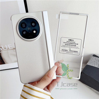 Ốp lưng siêu mỏng mờ bản lề lò xo 2in1 Funda cho Oppo Find N5 Vỏ phim cường lực