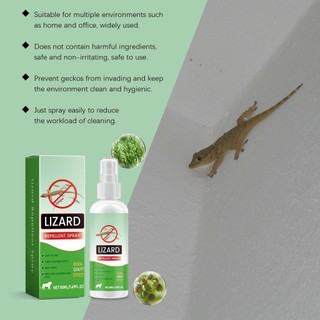 Thằn lằn Thuốc đuổi tắc kè 50ml Thuốc đuổi thằn lằn tự nhiên Chất tẩy rửa bò sát mạnh mẽ cho thú cưng Repel Repeller cho enmdavn