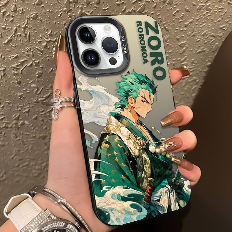Ốp Lưng iPhone 16 Pro Max 17 Pro Max 17 Air 16 Plus 16e Ốp Lưng Roronoa Zoro Vỏ Tranh Vỏ Điện Thoại