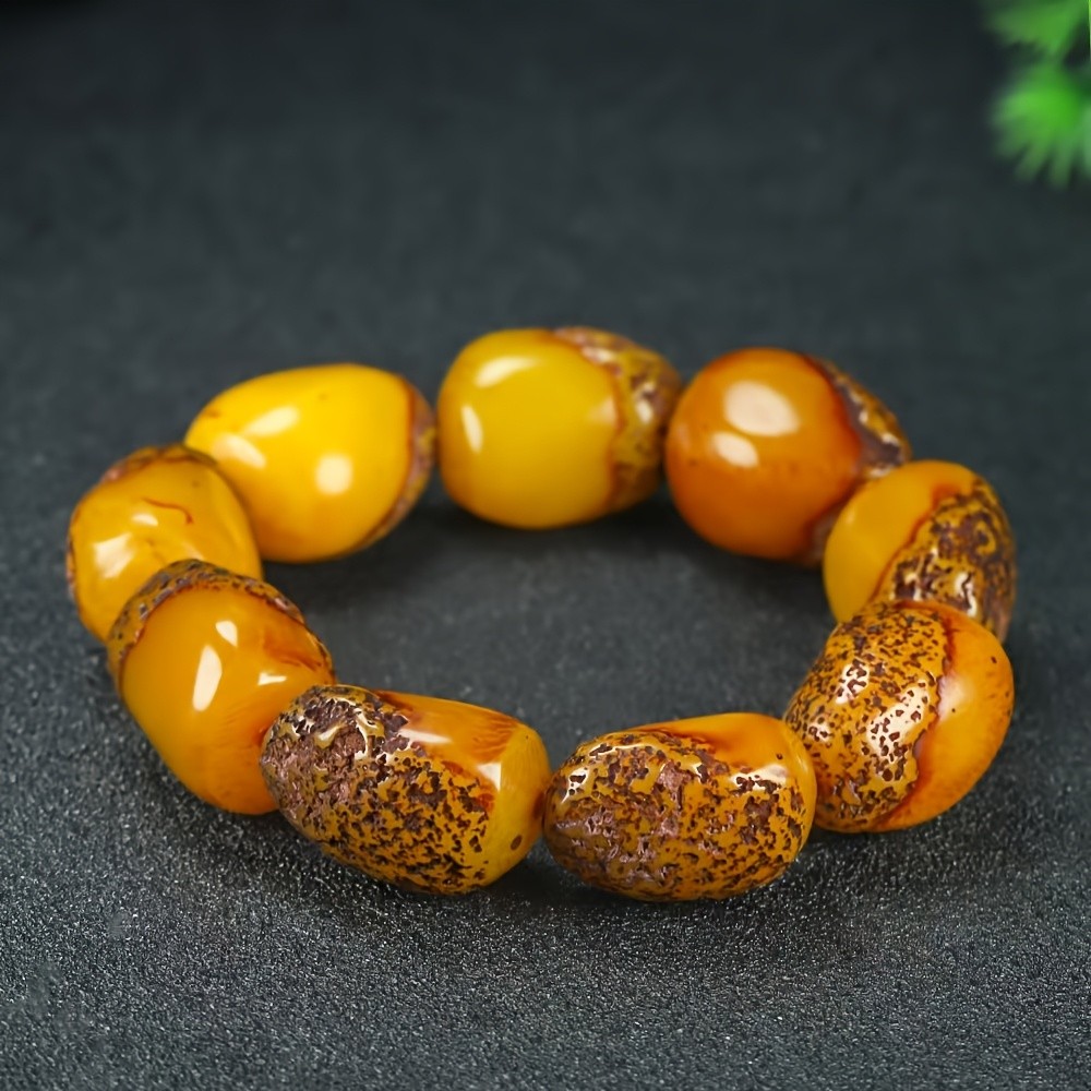 Vòng tay thời trang sáp ong da nam nữ
