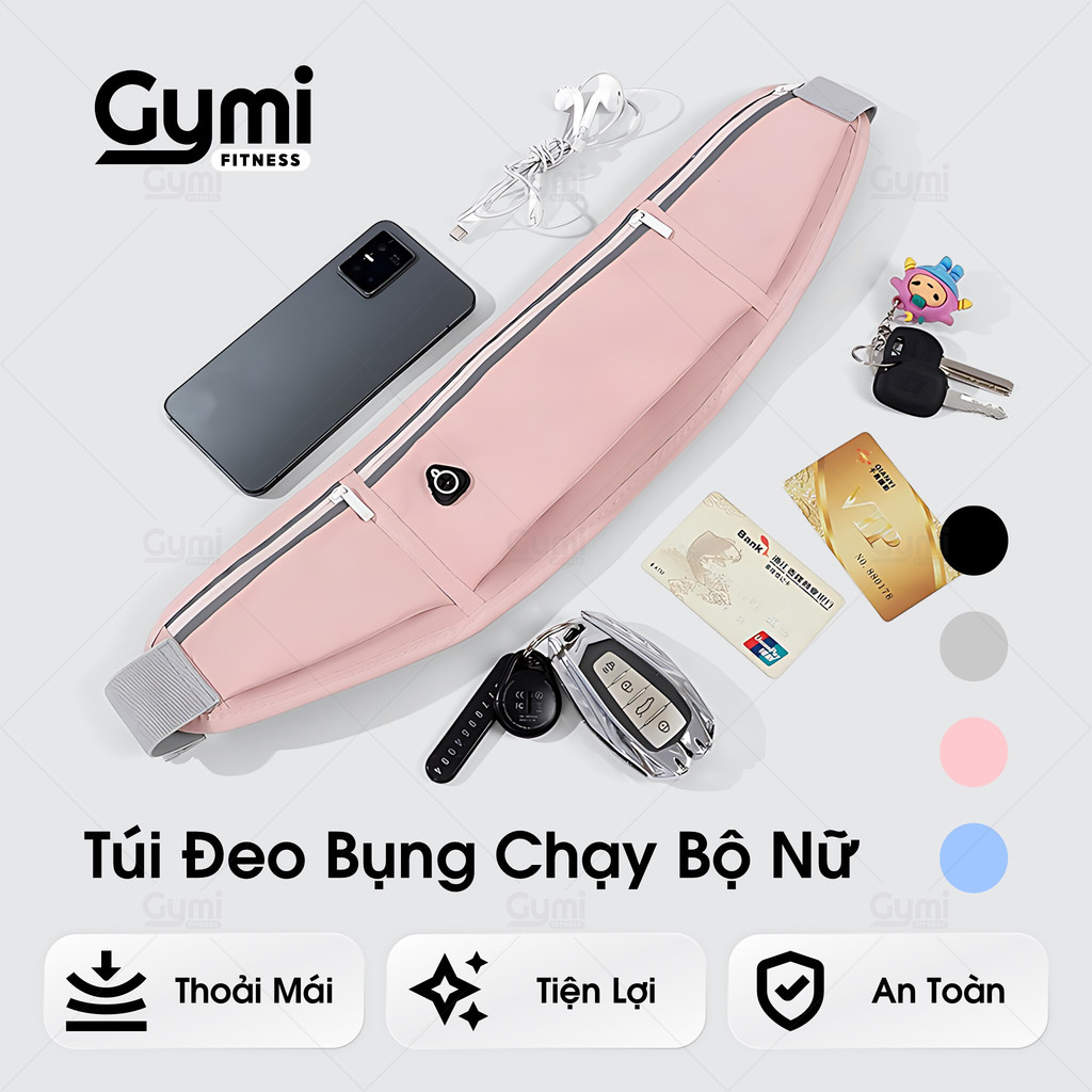 Túi Đeo Bụng Chạy Bộ Nữ Thể Thao - Đai Đựng Điện Thoại, Tập Gym, Du Lịch, Phản Quang - TuiChayBoNu - TĐE07-Nu