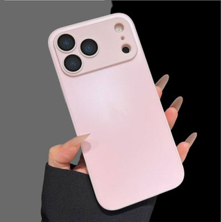 Có logo Nâng cấp Light Sand Nano Glass Lens Cover Frosting Casing cho IPhone 17 17Air 16 15 14 Plus 13 12 11 Pro Max Hard Case Chống cháy nổ và chống trầy xước