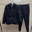 Bộ Nỉ Thêu Môn Lơ Ngang Ngực KCloset Set Áo Khoác Quần Jogger Chữ Thêu Dày Dặn Dáng Rộng Nam Nữ NA07