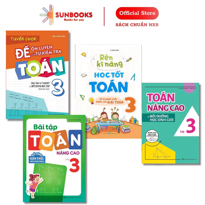 Sách: combo sách giúp Bé học tốt môn toán 3 - Sách hay chuẩn NXB