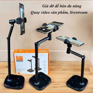 Giá Đỡ Điện Thoại livestream quay video đa năng 360°,kẹp điện thoại chỉnh góc cao,góc quay