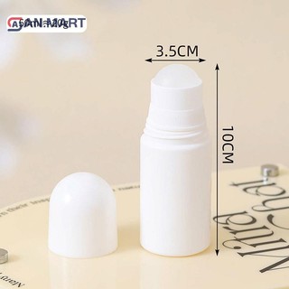Bigdealssuper 50 / 100ML Con lăn nhựa trắng đóng chai phụ Hộp đựng sương mù du lịch Chai có thể đổ lại DIY Khử mùi Phụ kiện siêu
