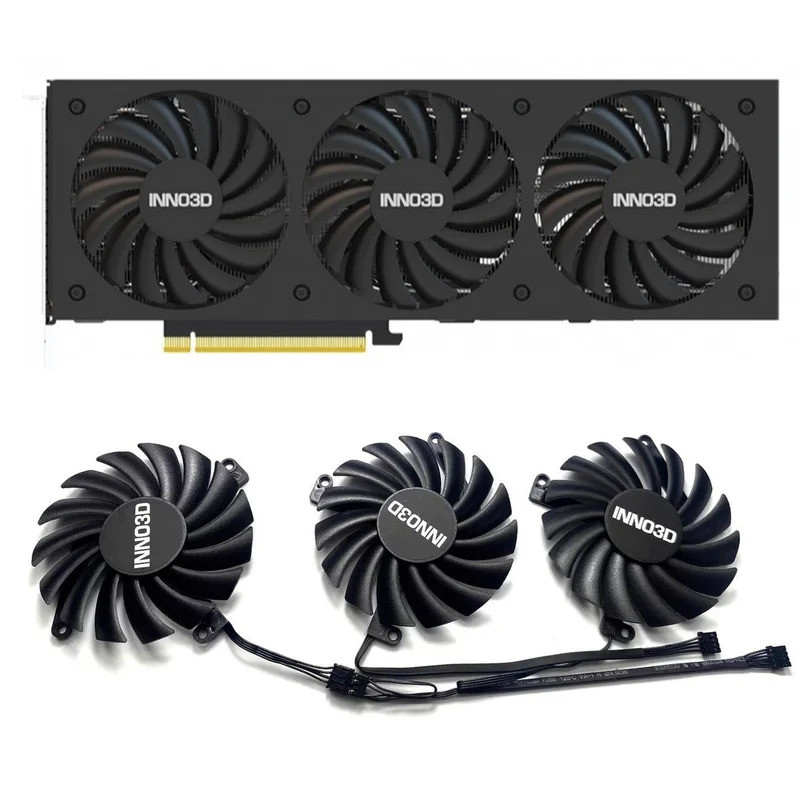 3 Chiếc CF-12910S DC 12V 0.35A RT 3080TI 3070TI gpu Quạt Cho Inno3D RTX 3080 3070 Ti X3 OC Quạt card Đồ Họa