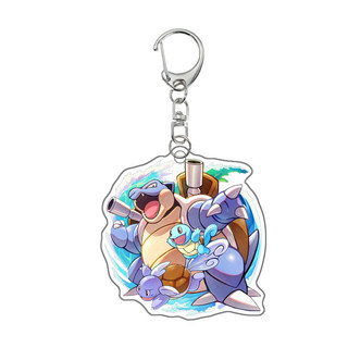 Self Created Pokemon Charmander Blastoise Gengar Venusaur Eevee Charmander Acrylic Anime Merchandise Key Ring Pendant