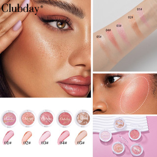 Bột Nướng Lấp Lánh Ba Màu Độ Bóng Cao Blush Làm Sáng Da Mặt Rouge Một Đĩa Đa Năng Dễ Dàng