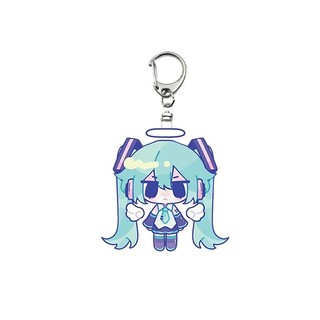 Hatsune Miku Anime Women Keychain Men Kawaii Cartoon Key Chain Bags Keyring Pendnat Desktop Decoration Girls Friends