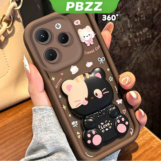 Ốp lưng cho tecno spark 30 40 50 pro plus 30C 40C 4g 30c 40 30 pro + 5g Vỏ điện thoại Vỏ mềm Silicon thẩm mỹ chống sốc có giá đỡ 360° Gương trang điểm mèo dễ thương cho bé gái JTXMMZJ