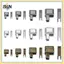 Bộ sửa chữa dây kéo B & N Hộp cố định và chốt chèn 3#5#8#10 Dành cho túi áo khoác thay thế dây kéo mở quần áo.