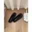 TT Sweet Split Toe Ballet Giày Nữ Slip-On Bowknot Giày Tất Cả Trận Đấu Satin Pig Hoof Giày