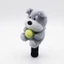 Schnauzer Dog Headcover Màu xám Fuzzy Dog Headcover Schnauzer Driver Cover Bảo vệ
