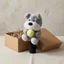 Schnauzer Dog Headcover Màu xám Fuzzy Dog Headcover Schnauzer Driver Cover Bảo vệ