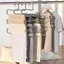 Móc treo quần áo đa chức năng 5 lớp Quần chống trượt Bảo quản vải Ra với nhiều chức năng để treo và bảo quản MỚI