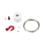 CATMALLER88 RC Tời Cuộn Dây, 25T Spline Gear Bạc Dây Thép Đỏ Móc Kéo, Dây Thép Kim Loại Bền Dây RC Xe Bánh Xích Mô Phỏng Leo Núi