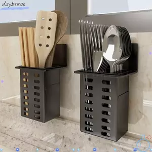 Hộp lưu trữ phòng tắm DAYBREAK, Giá treo bàn chải đánh răng treo tường tự dính, Đồ dùng lưu trữ Không cần khoan Giá kem đánh răng treo tường Phòng tắm nhà bếp