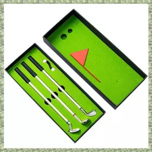 Bộ Bút Golf Mini Để Bàn Golf Bút Quà Tặng Bao Gồm Đặt Xanh 3 Câu Lạc Bộ Bút Bóng Và Cờ Câu Lạc Bộ Golf Đường Kính: 1cm
