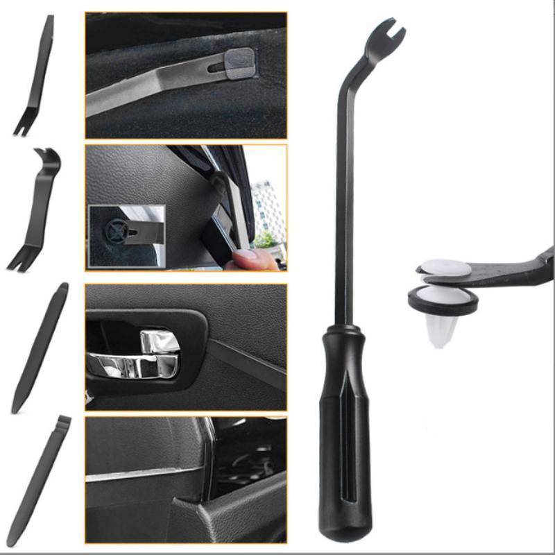 GKY 5 Cái Không Trầy Xước Nhựa Pry Dụng Cụ Tháo Viền Ô Tô Bộ Dụng Cụ Loại Bỏ Bảng Cửa Nội Thất Kẹp Dây Buộc Bộ Loại Bỏ Cho Xe GKY