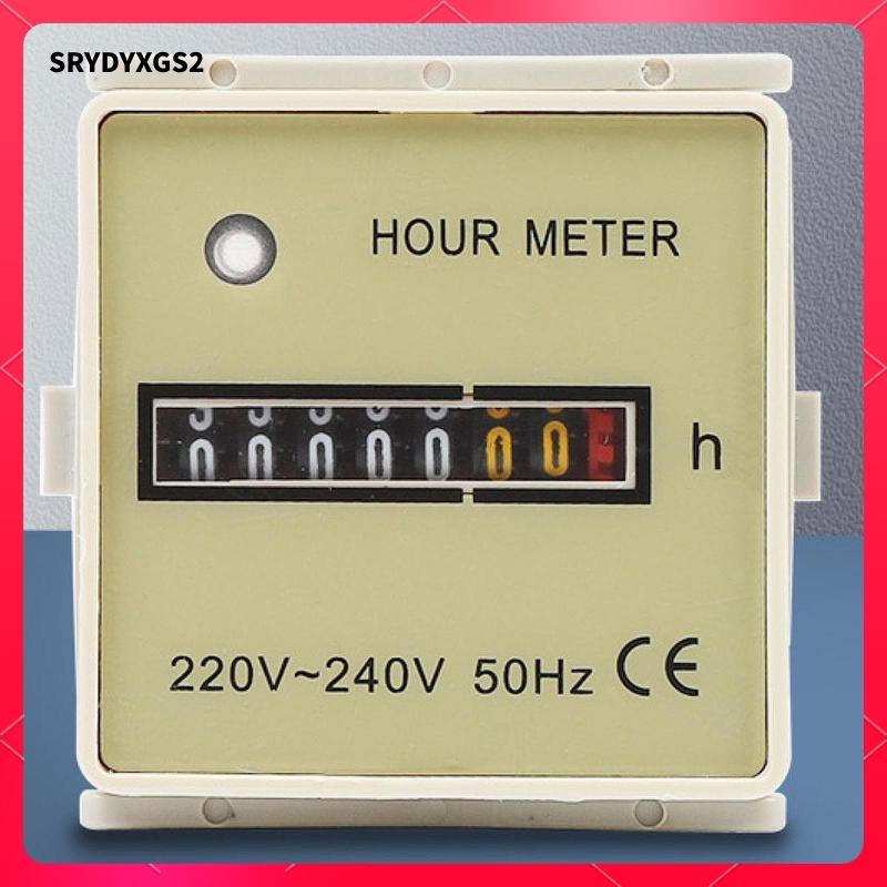 Đồng hồ đo giờ cơ Máy đếm giờ AC220-240V Thiết bị định giờ Chuyên nghiệp cho máy phát điện điều hòa Xe trượt tuyết