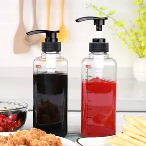 Fructose Press Chai Đa Năng Gia Đình Sốt Sốt Mì Ngọt Kem Nước Sốt Hàu Mật Ong Nhựa Bóp Chai Gia Vị 26.6.15